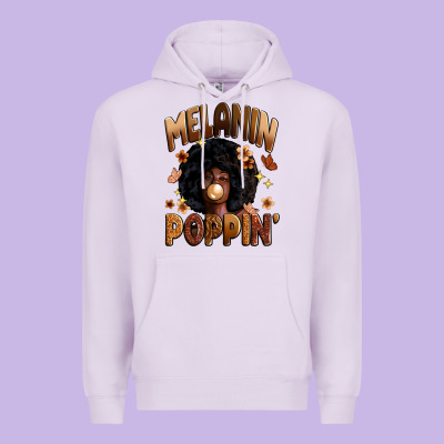 Melanin Poppin Premium Hoodie Designed By Zillion Design Studio