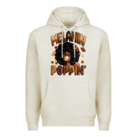 Oatmeal Heather melanin poppin Premium Hoodie - Zillion Design Studio