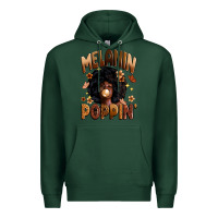 Sports Green melanin poppin Premium Hoodie - Zillion Design Studio