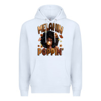 White melanin poppin Premium Hoodie - Zillion Design Studio