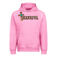 Fuchsia Pink thankful pumpkin cross Urban Hoodie - RanaPortraitStore