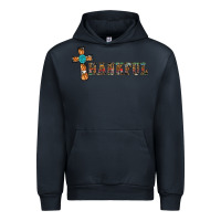 Navy thankful pumpkin cross Urban Hoodie - RanaPortraitStore