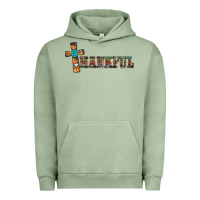 Pigment Oil Green thankful pumpkin cross Urban Hoodie - RanaPortraitStore
