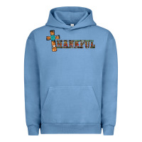 Pigment Pebble Blue thankful pumpkin cross Urban Hoodie - RanaPortraitStore
