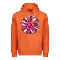 Carrot breast awareness cancer pink sunflower Premium Hoodie - RanaPortraitStore