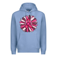 Colony Blue breast awareness cancer pink sunflower Premium Hoodie - RanaPortraitStore