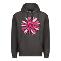 Smoke breast awareness cancer pink sunflower Premium Hoodie - RanaPortraitStore