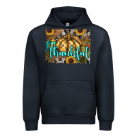 Navy thankful pumpkin Urban Hoodie - RanaPortraitStore