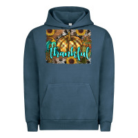 Pigment Midnight Navy thankful pumpkin Urban Hoodie - RanaPortraitStore