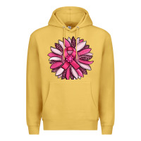 Antique Gold breast awareness cancer pink sunflower Premium Hoodie - RanaPortraitStore