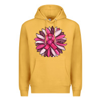 Mustard breast awareness cancer pink sunflower Premium Hoodie - RanaPortraitStore