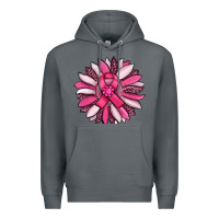 Rock breast awareness cancer pink sunflower Premium Hoodie - RanaPortraitStore