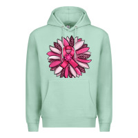 Seafoam breast awareness cancer pink sunflower Premium Hoodie - RanaPortraitStore