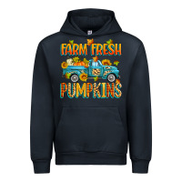 Navy farm fresh pumpkins Urban Hoodie - Zillion Design Studio