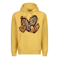 Antique Gold melanin hearts Premium Hoodie - Zillion Design Studio