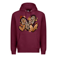 Burgundy melanin hearts Premium Hoodie - Zillion Design Studio