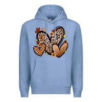 Colony Blue melanin hearts Premium Hoodie - Zillion Design Studio