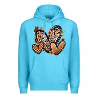 Ocean Blue melanin hearts Premium Hoodie - Zillion Design Studio