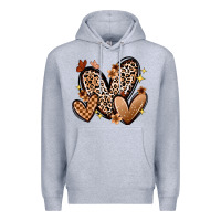 Heather Grey melanin hearts Premium Hoodie - Zillion Design Studio
