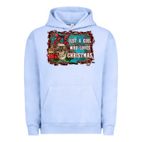 Pigment Grape Ice just a girl who loves christmas Urban Hoodie - RanaPortraitStore