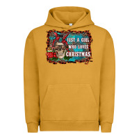 Pigment Peanut Butter just a girl who loves christmas Urban Hoodie - RanaPortraitStore