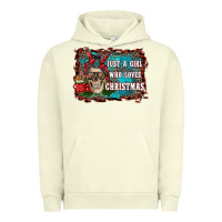 Pigment Pistachio just a girl who loves christmas Urban Hoodie - RanaPortraitStore