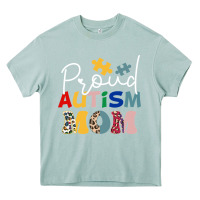 Arona Proud Autism Mom Leopard Pattern Design Autism Awa Heavy Core Tee - CowhideDigitalArt