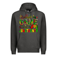 Charcoal Heather i paused my game to celebrate juneteenth Premium Hoodie - Zillion Design Studio