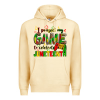 Pina Colada i paused my game to celebrate juneteenth Premium Hoodie - Zillion Design Studio