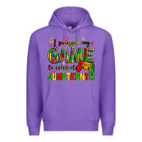 Purple i paused my game to celebrate juneteenth Premium Hoodie - Zillion Design Studio