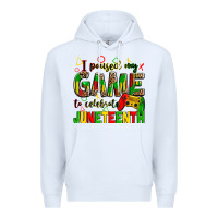 White i paused my game to celebrate juneteenth Premium Hoodie - Zillion Design Studio