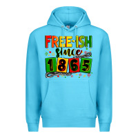 Ocean Blue free ish since 1865 Premium Hoodie - Zillion Design Studio
