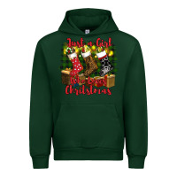Forest Green just a girl who loves christmas Urban Hoodie - RanaPortraitStore