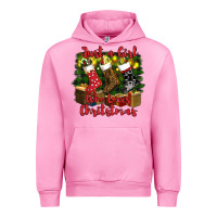 Fuchsia Pink just a girl who loves christmas Urban Hoodie - RanaPortraitStore