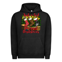 Pigment Black just a girl who loves christmas Urban Hoodie - RanaPortraitStore