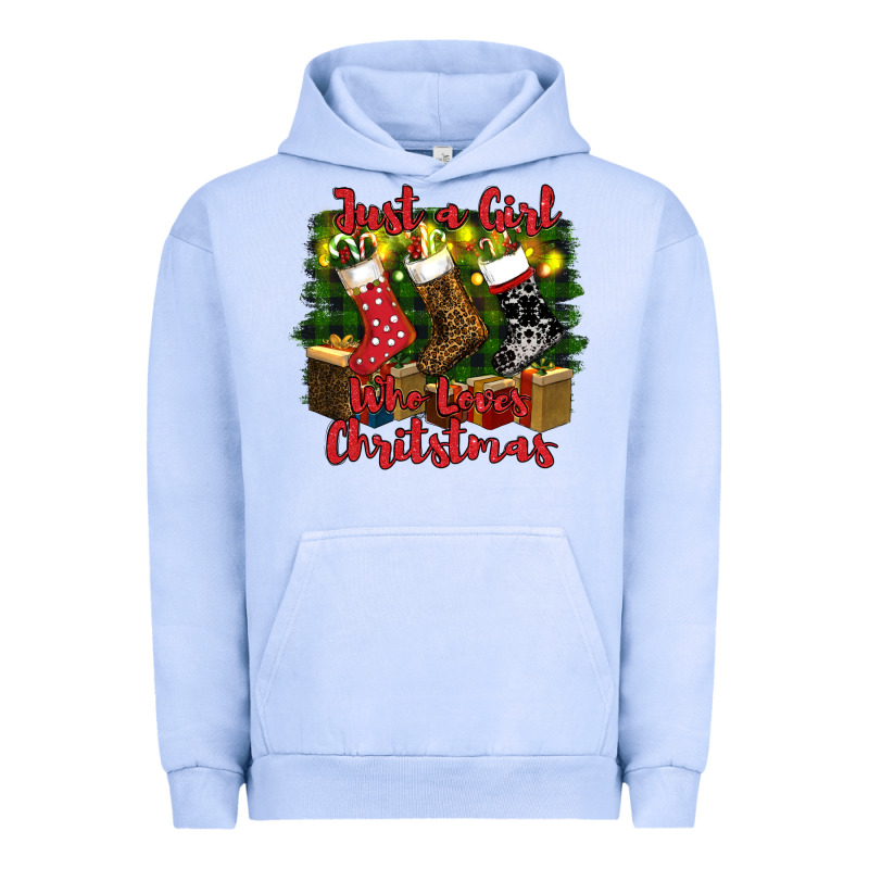 Just A Girl Who Loves Christmas Urban Hoodie by RanaPortraitStore | Teevron