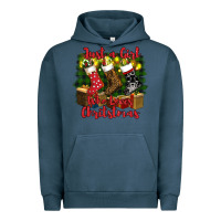 Pigment Midnight Navy just a girl who loves christmas Urban Hoodie - RanaPortraitStore
