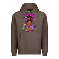 Coffee Thick Thighs Spooky Vibes Premium Hoodie - texasbilliewilder