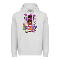 Dove Grey Thick Thighs Spooky Vibes Premium Hoodie - texasbilliewilder