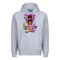 Heather Grey Thick Thighs Spooky Vibes Premium Hoodie - texasbilliewilder