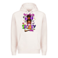 Pale Pink Thick Thighs Spooky Vibes Premium Hoodie - texasbilliewilder