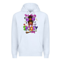 White Thick Thighs Spooky Vibes Premium Hoodie - texasbilliewilder