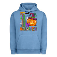 Pigment Pebble Blue my 1st halloween Urban Hoodie - Zillion Design Studio