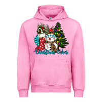 Fuchsia Pink christmas vibes Urban Hoodie - RanaPortraitStore