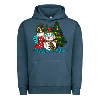 Pigment Midnight Navy christmas vibes Urban Hoodie - RanaPortraitStore