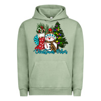 Pigment Oil Green christmas vibes Urban Hoodie - RanaPortraitStore