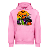 Fuchsia Pink halloween monster truck Urban Hoodie - Zillion Design Studio