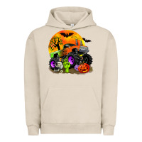 Pigment French Oak halloween monster truck Urban Hoodie - Zillion Design Studio