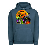 Pigment Midnight Navy halloween monster truck Urban Hoodie - Zillion Design Studio