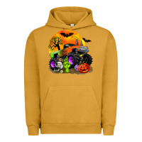 Pigment Peanut Butter halloween monster truck Urban Hoodie - Zillion Design Studio